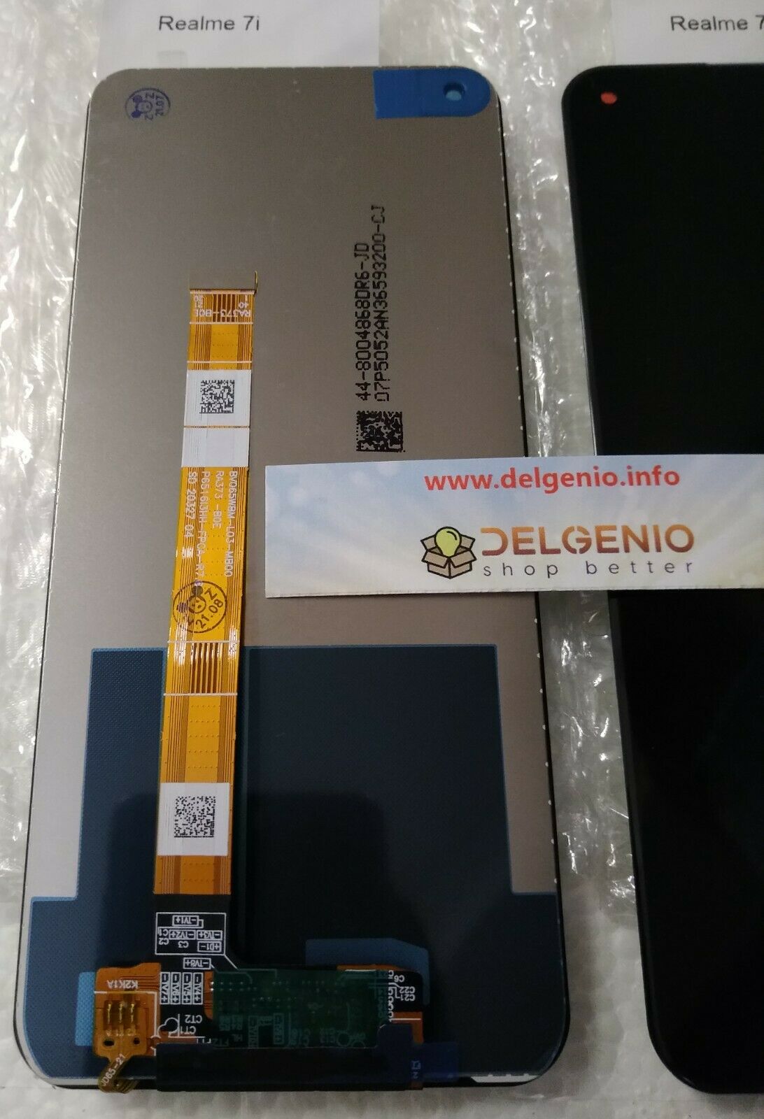 DISPLAY LCD TOUCH SCREEN OPPO REALME C17 / 7i RMX2101 RMX2003 NERO SCHERMO VETRO - immagine 2