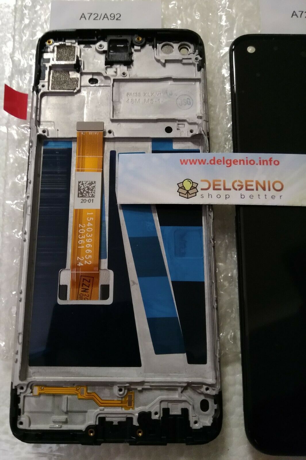DISPLAY LCD TOUCH SCREEN ORIGINALE OPPO A72 5G A92 REALME 6 + FRAME SCHERMO - immagine 2