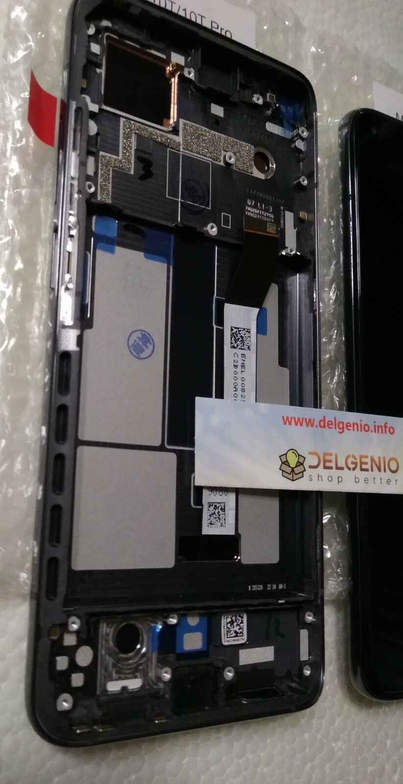 DISPLAY LCD ORIGINALE FRAME XIAOMI Mi 10T /10T Pro REDMI K30S TOUCH VETRO NERO - immagine 3