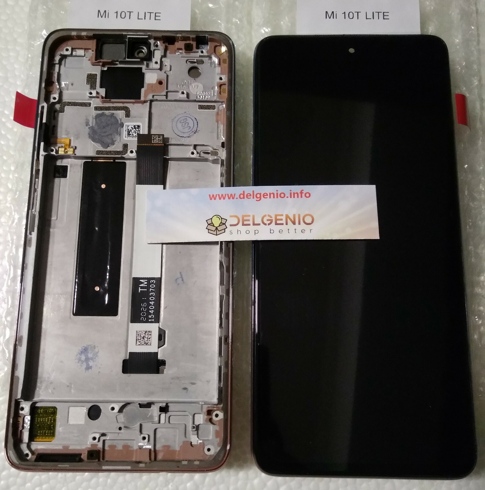 DISPLAY LCD + TOUCH ORIGINALE XIAOMI Mi 10T LITE M2007J17G VETRO FRAME ROSA GOLD