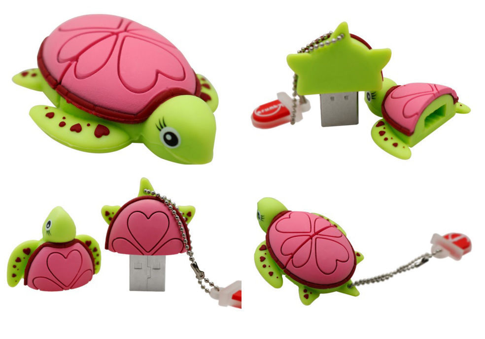 pennino 8 GB tartaruga con cuori 8GB CHIAVETTA PENNA USB 8 GB PEN DRIVE TURTLE