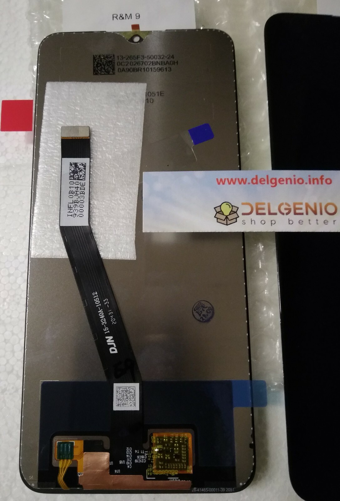DISPLAY LCD XIAOMI REDMI 9 M2004J19AG M2004J19G TOUCH SCREEN SCHERMO VETRO NERO - immagine 2