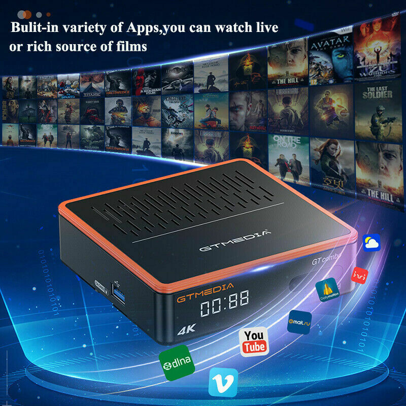 Decoder 4K TVSAT Combo Satellite Terrestrial DVB-S2X/T2/C PVR Android 9.0 TV Box - immagine 6