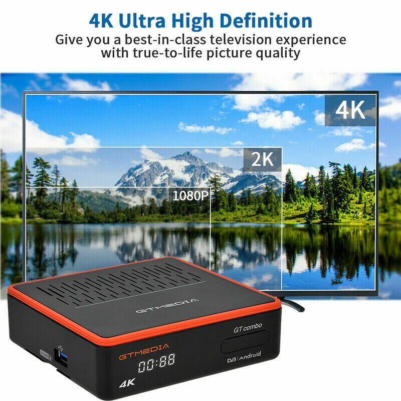 Decoder 4K TVSAT Combo Satellite Terrestrial DVB-S2X/T2/C PVR Android 9.0 TV Box - immagine 8