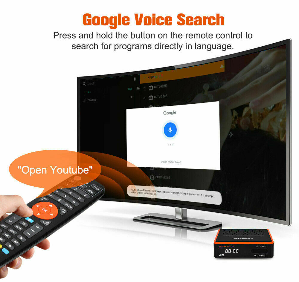 Decoder 4K TVSAT Combo Satellite Terrestrial DVB-S2X/T2/C PVR Android 9.0 TV Box - immagine 9