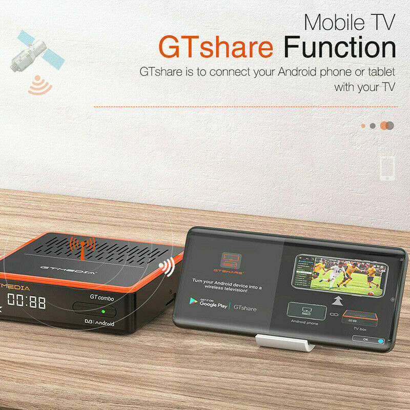 Decoder 4K TVSAT Combo Satellite Terrestrial DVB-S2X/T2/C PVR Android 9.0 TV Box - immagine 10