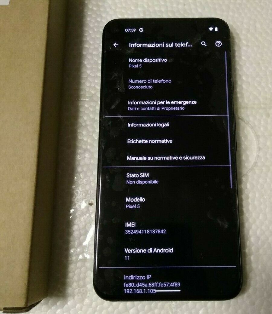 Google Pixel 5 5G - 128GB - Just Black (Sbloccato) (Dual SIM) - immagine 3