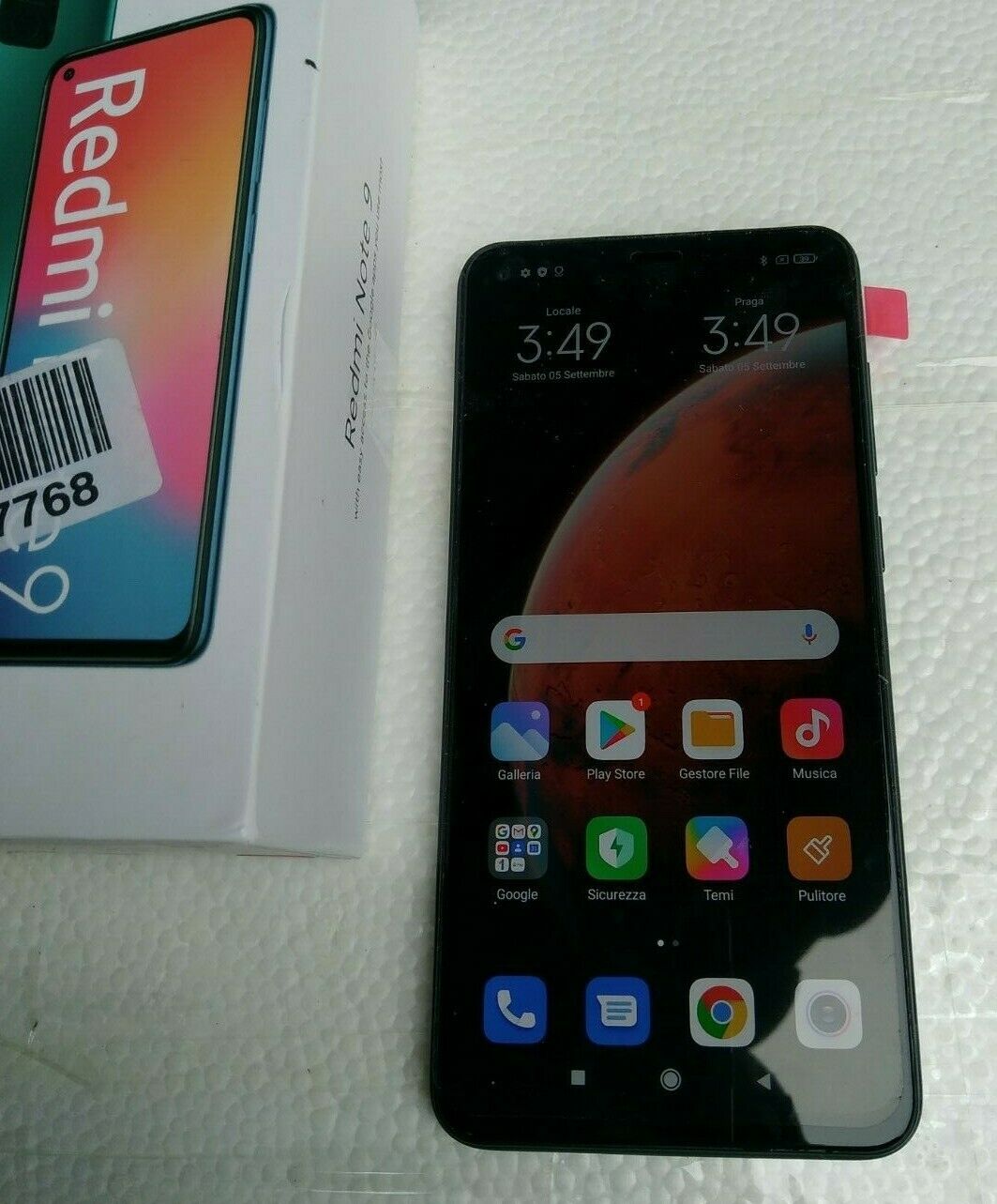 Xiaomi Redmi Note 9 Smartphone, 4 GB + 128 GB, 6.53 ”FHD + 48MP Quad ONYX BLACK - immagine 3