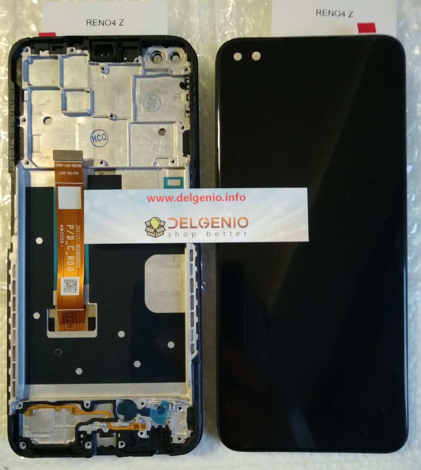 DISPLAY LCD OPPO RENO 4 Z 5G CPH2065 SCHERMO TOUCH SCREEN CON FRAME ORIGINALE