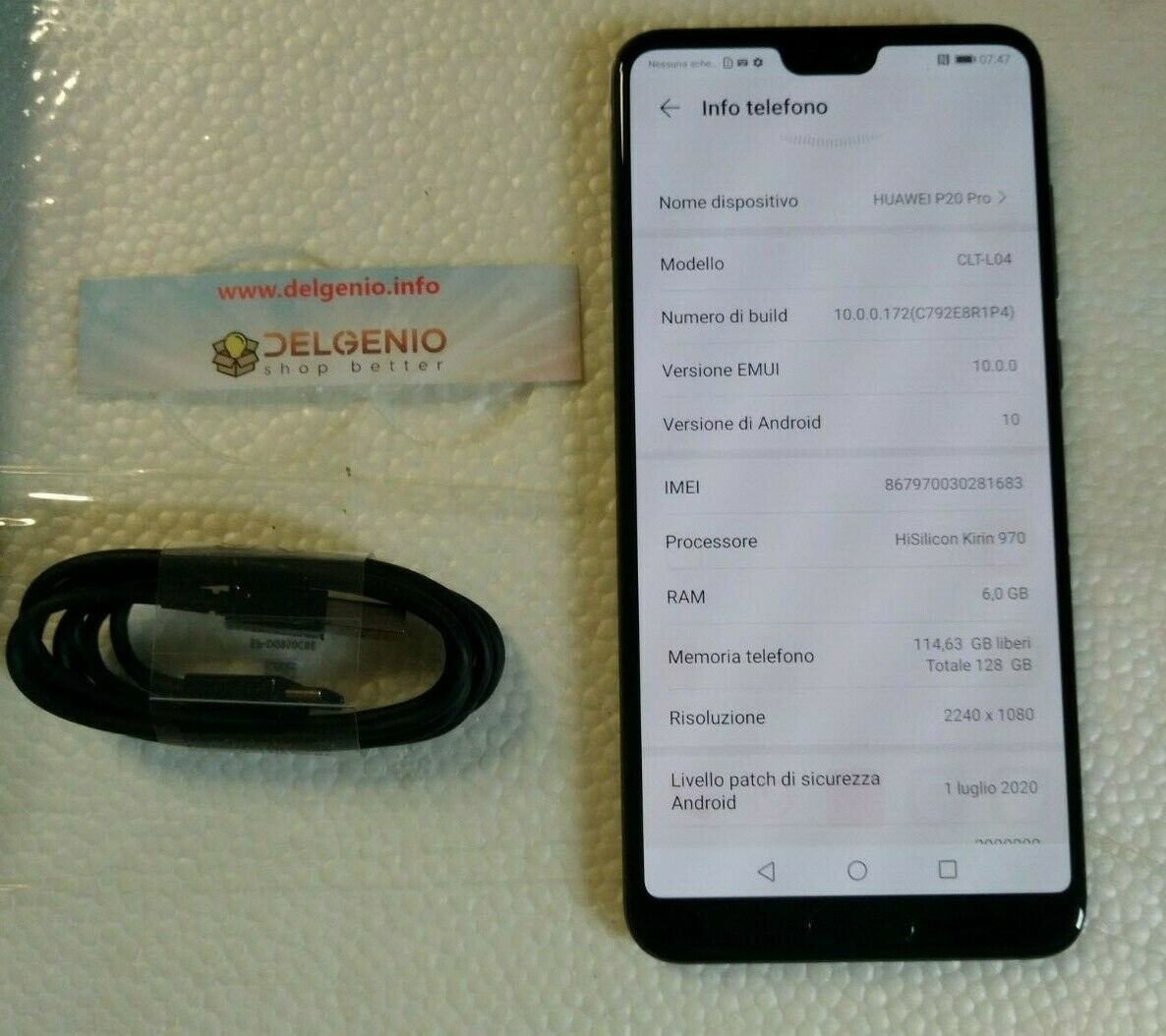Huawei P20 Pro - 128GB - Nero Perfetto GARANZIA 15 MESI + CAVO TYPE-C - immagine 2