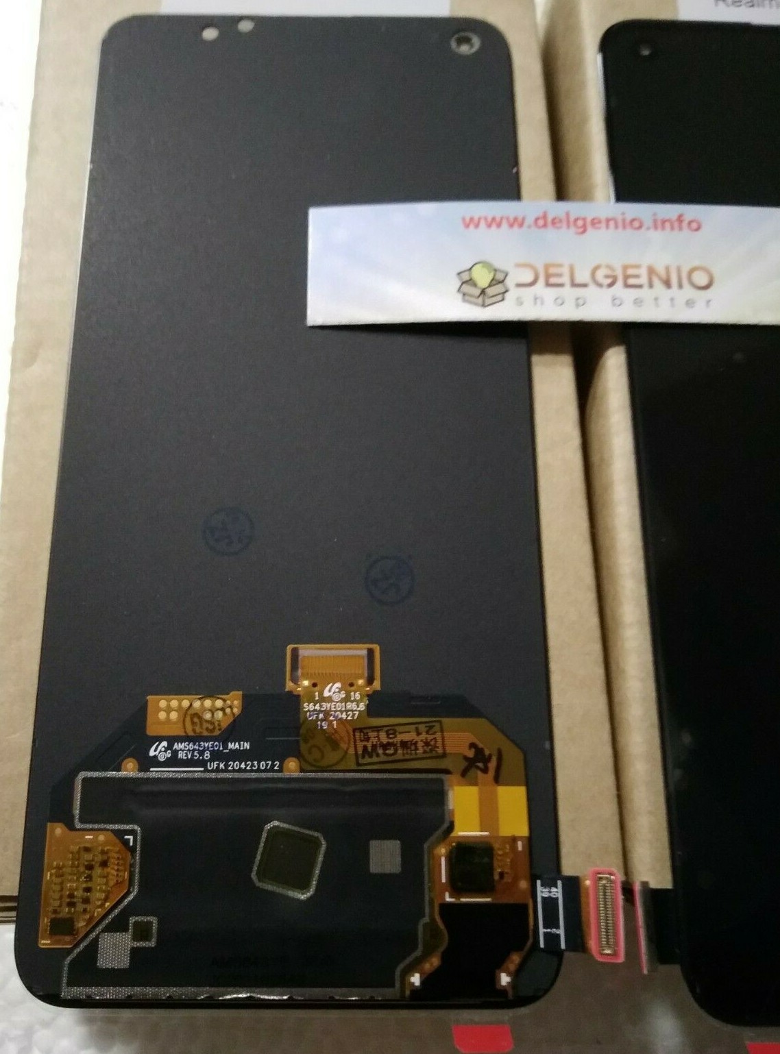 DISPLAY ORIGINALE AMOLED TOUCHSCREEN OPPO RENO 5K 5G SCHERMO VETRO NERO - immagine 2