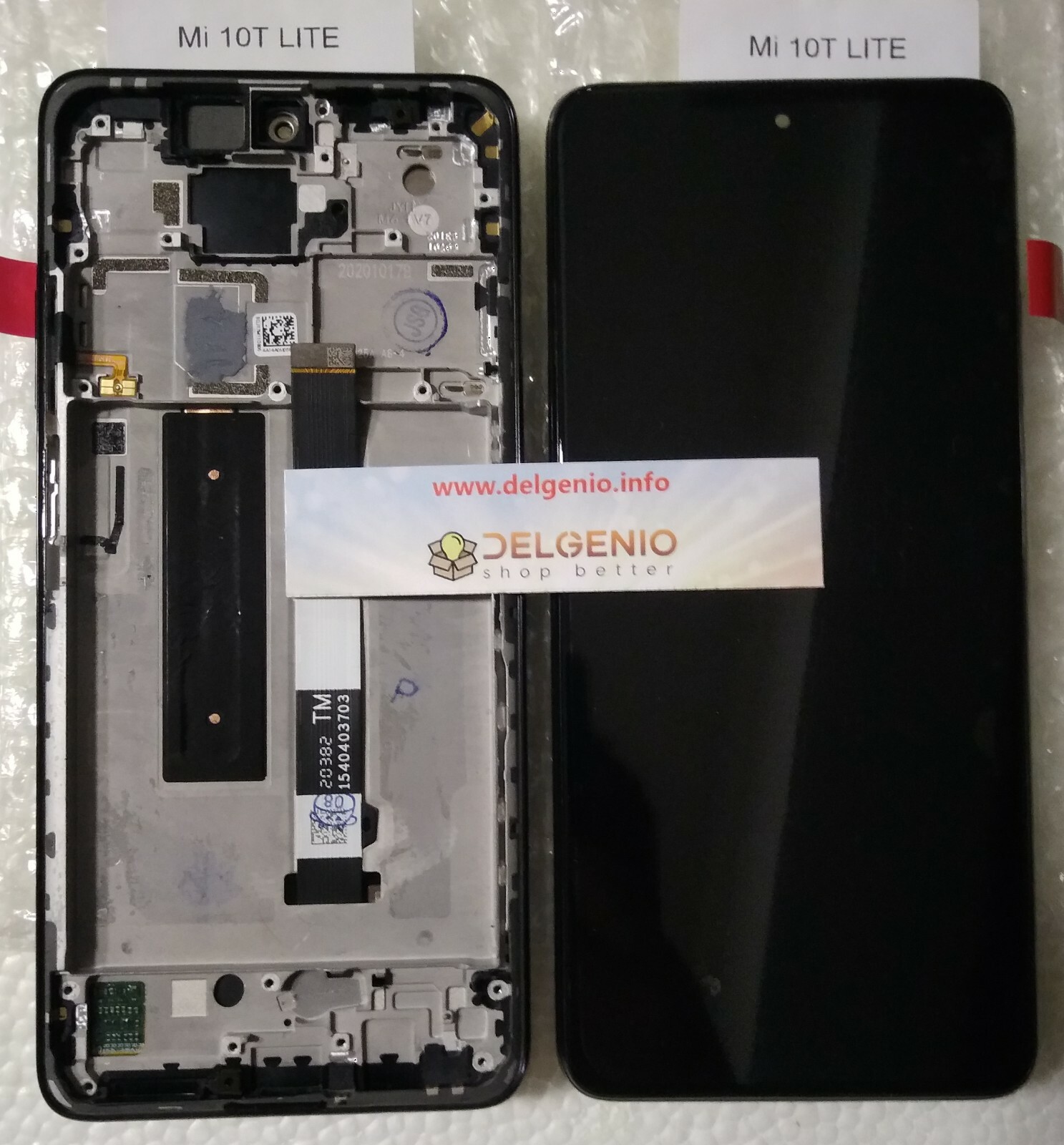 DISPLAY LCD + TOUCH ORIGINALE XIAOMI Mi 10T LITE M2007J17G VETRO FRAME BLU