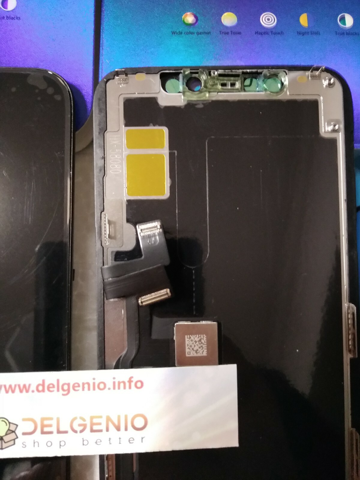 IPHONE 11 PRO OLED LCD SCHERMO ZY TOP DISPLAY TOUCH SCREEN VETRO FRAME NERO - immagine 4