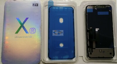 COMPATIBILE PER APPLE IPHONE XR SCHERMO DISPLAY CON LCD TOUCH SCREEN FRAME NERO - immagine 3