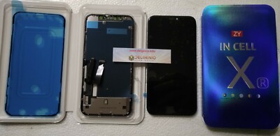 VETRO SCHERMO DISPLAY LCD + TOUCH + FRAME SCREEN NERO PER APPLE IPHONE XR TOP - immagine 2