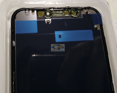 VETRO SCHERMO DISPLAY LCD + TOUCH + FRAME SCREEN NERO PER APPLE IPHONE XR TOP - immagine 5