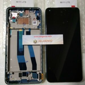 DISPLAY LCD ORIGINALE FRAME XIAOMI MI 11 LITE M2101K9AG TOUCH VETRO GREEN VERDE