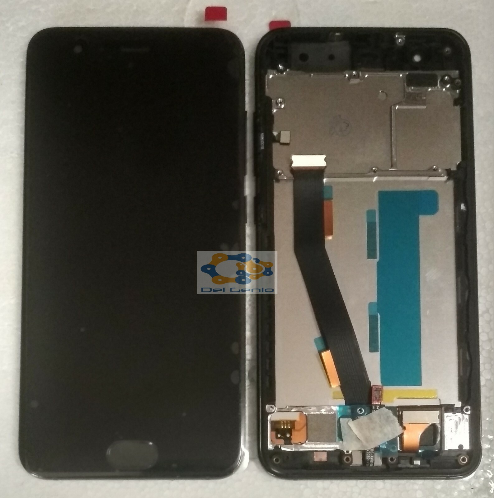 vetro touchscreen originale per Xiaomi Mi6 nero black schermo display LCD frame
