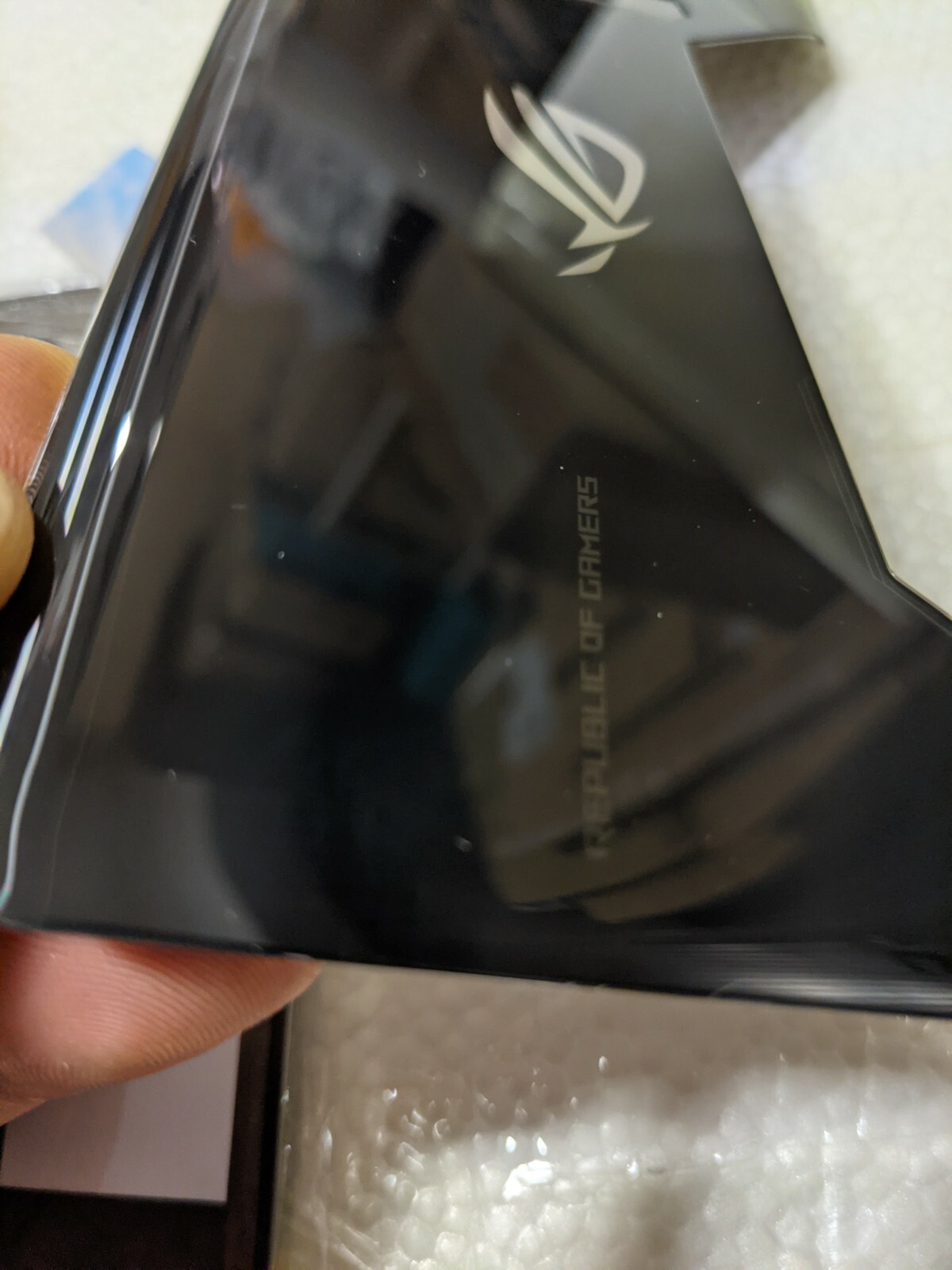 Originale Vetro Battery Back Cover Custodia Per ASUS ROG Phone ZS600KL Nero BSH - immagine 2