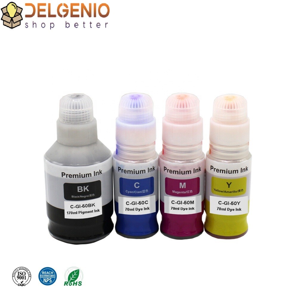 set pari a originale GI-50Y GI-50C GI-50PGBK per Canon PIXMA GM2050 GM4050 G5050