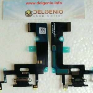CONNETTORE RICARICA PER APPLE iPhone XR FLAT FLEX MICROFONO DOCK CARICA USB NERO