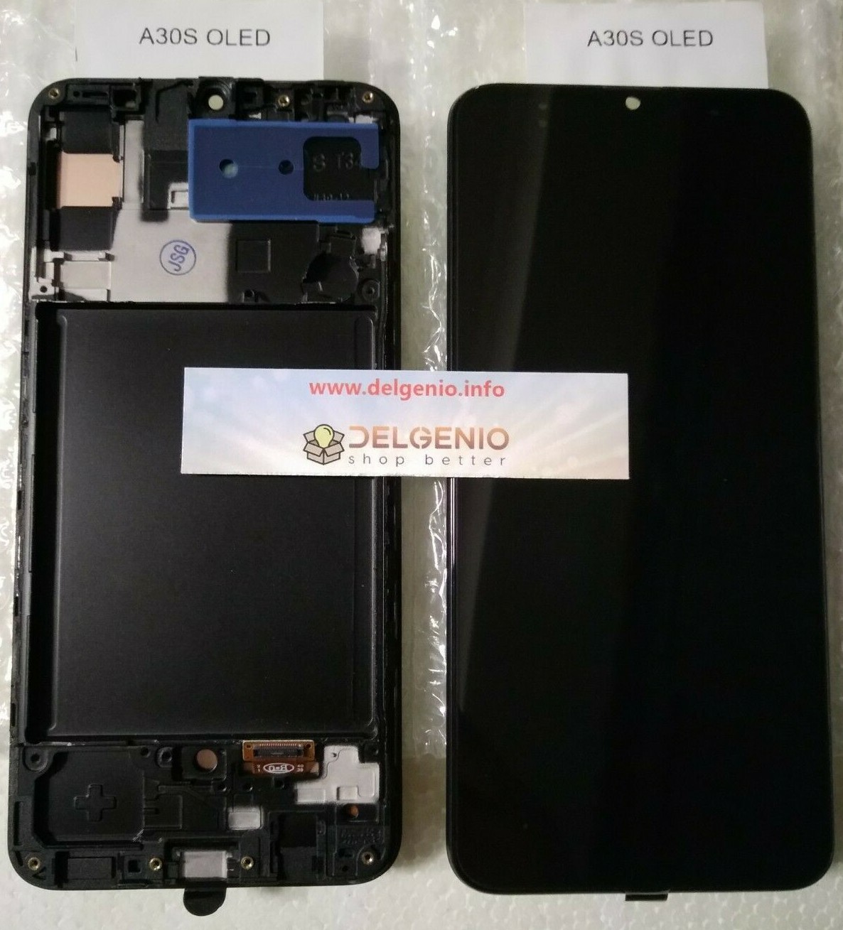 DISPLAY LCD OLED PARI ORIGINALE SAMSUNG GALAXY A30S SM A307F TOUCH SCHERMO VETRO