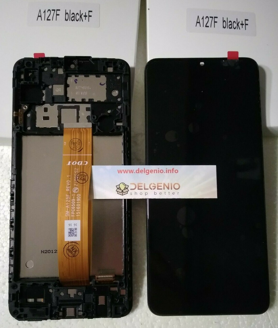 DISPLAY LCD+ TOUCH ORIGINALE SAMSUNG A12 2021 SM-A127 F/FN/DS NERO da italia gls