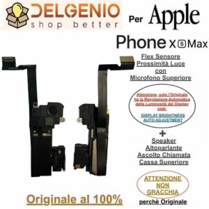 Flex Sensore Prossimità Mic Speaker Voce per Apple iPhone Xs Max Originale