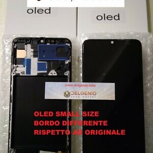 Display AMOLED SMALL SIZE oled Frame per Samsung Galaxy A70 SM-A705F FINGERPRINT