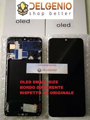 Display AMOLED SMALL SIZE oled Frame per Samsung Galaxy A70 SM-A705F FINGERPRINT