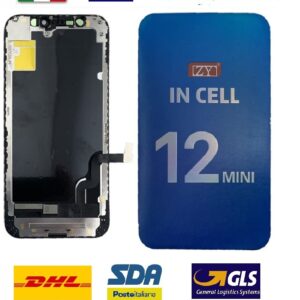 SCHERMO TOUCH LCD DISPLAY PER APPLE IPHONE 12 MINI ZY INCELL PROGRAMMABILE