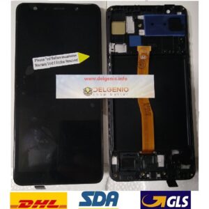 DISPLAY LCD oled Samsung A750F Galaxy A7 2018 NERO vetrino touch vetro schermo