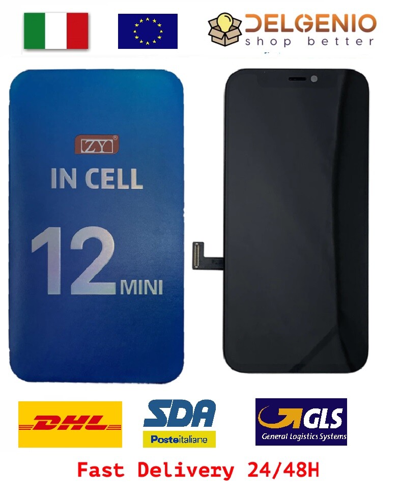 SCHERMO TOUCH LCD DISPLAY PER APPLE IPHONE 12 MINI ZY INCELL PROGRAMMABILE - immagine 2