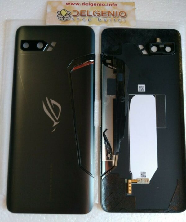 Originale Vetro Battery Back Cover Custodia Per ASUS ROG Phone 2 ZS660kl black