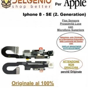 Flex Sensore Prossimità Mic Speaker Voce per Apple iPhone 8 / Se 2020 Originale