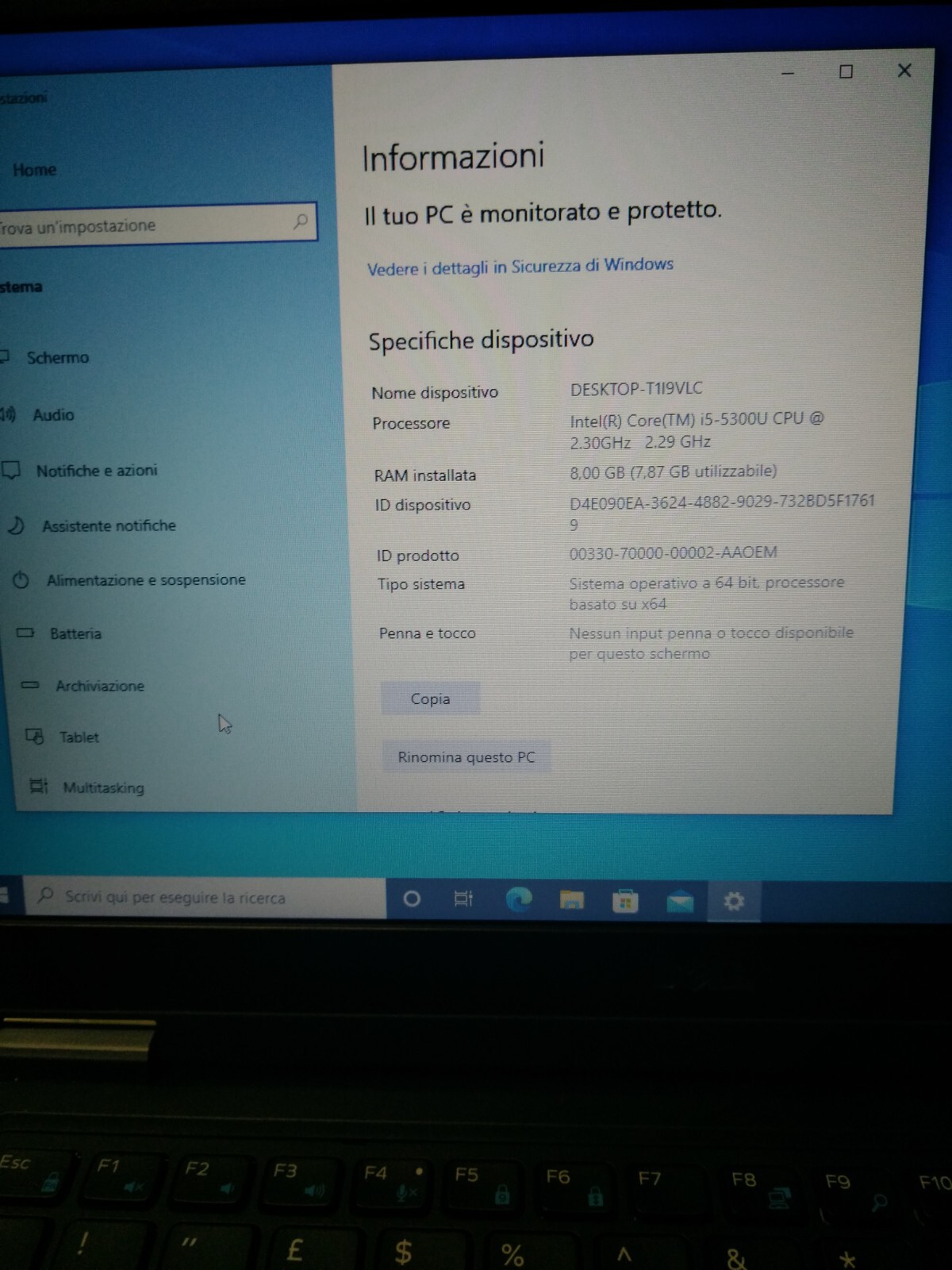NOTEBOOK DELL E7250 i5-5300U 12,5" Intel Core Ram 8GB SSD 256GB WINDOWS 10 PRO - immagine 9