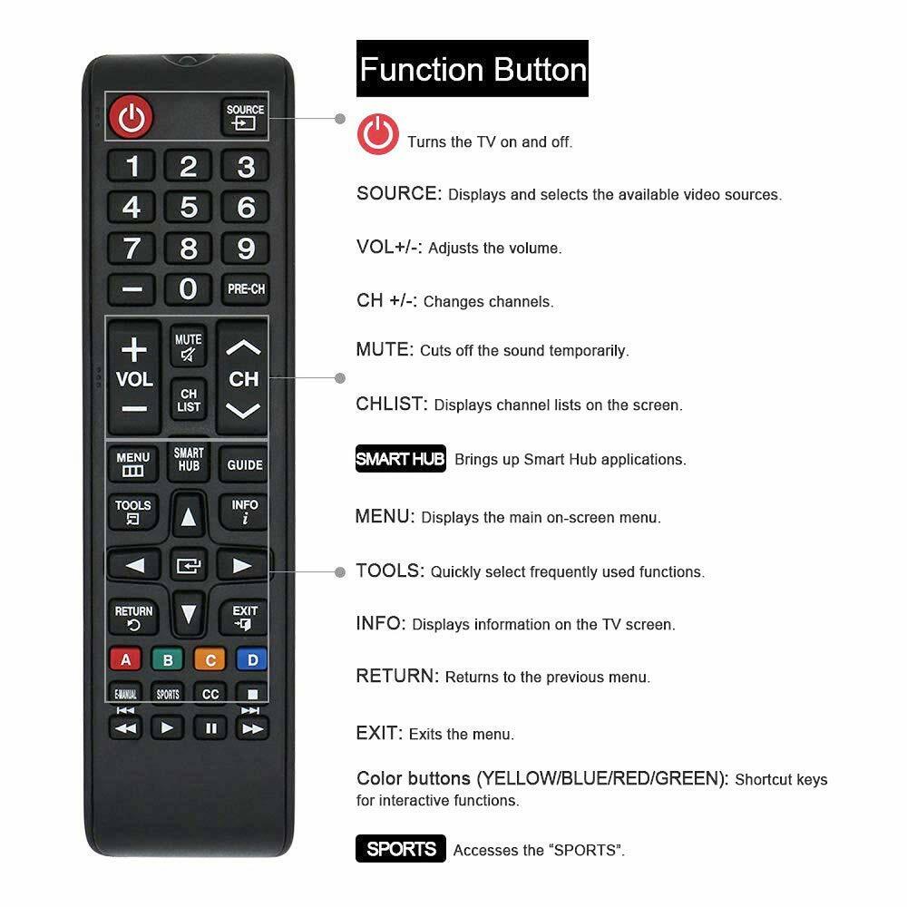 TELECOMANDO TELEVISORE COMPATIBILE CON SAMSUNG TV AA59-00622A AA59-00496A - immagine 2