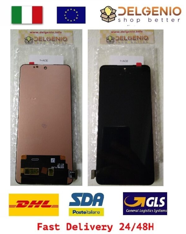 DISPLAY +TOUCH SCREEN AMOLED ORIGINALE OnePlus Ace (10R) PGKM10 SCHERMO VETRO