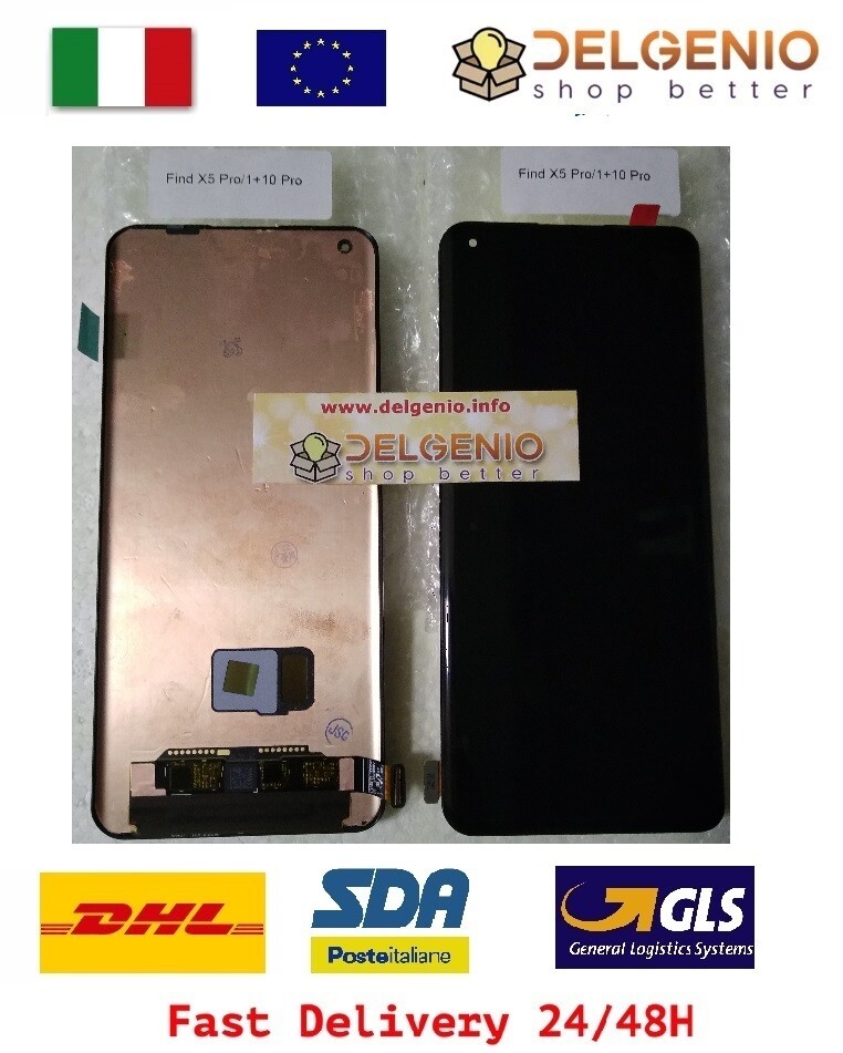 DISPLAY ORIGINALE AMOLED LCD OLED ONEPLUS 10 PRO - OPPO FIND X5 PRO TOUCH VETRO