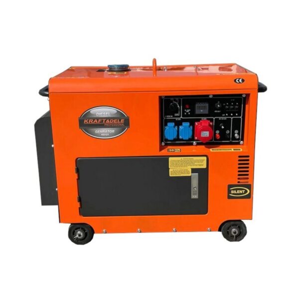 GENERATORE DI CORRENTE DIESEL SILENZIATO 7 KW MONOFASE TRIFASE GASOLIO AVR - immagine 6