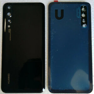 VETRO POSTERIORE SCOCCA BACK COVER COPRI BATTERY HUAWEI P20 PRO NERO CLT-L09