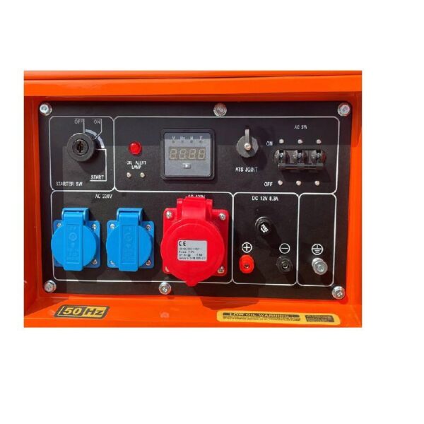 GENERATORE DI CORRENTE DIESEL SILENZIATO 7 KW MONOFASE TRIFASE GASOLIO AVR - immagine 9