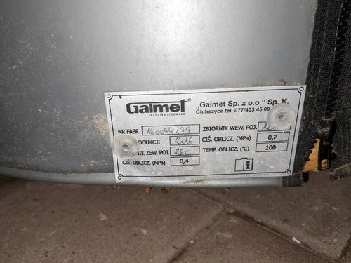 Bollitore Solare ACS coibentato GALMET 380 L a tecnica 260 + 120 l sanitaria - immagine 5