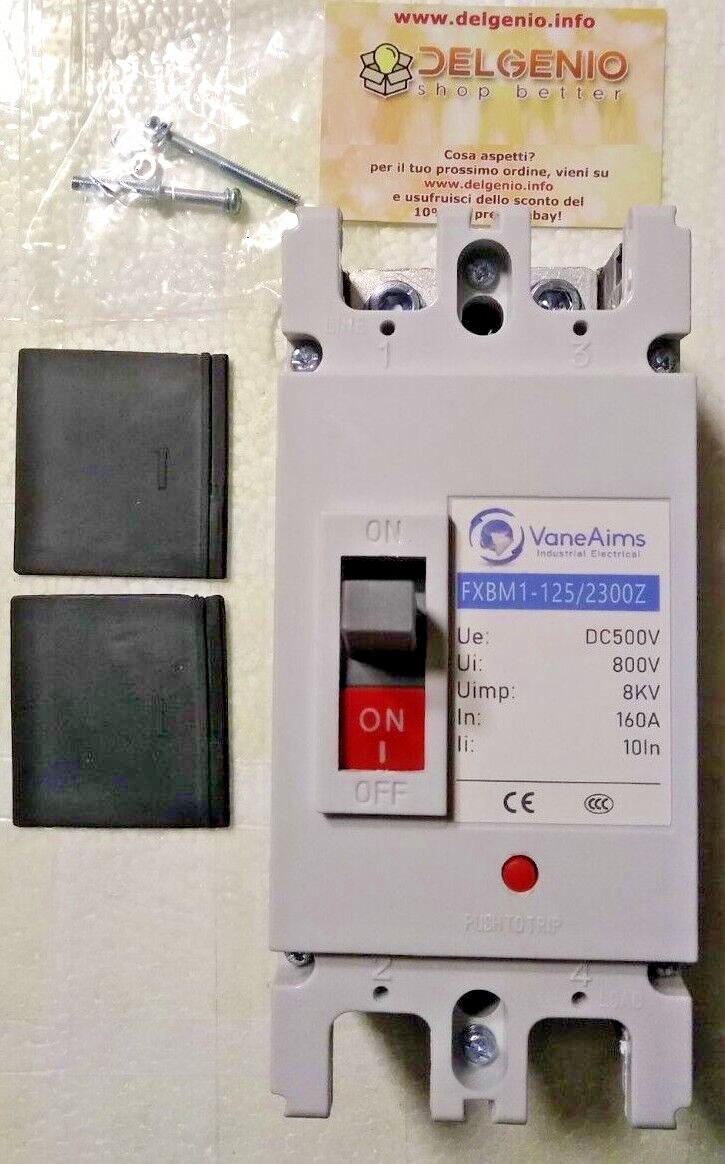 interruttore magnetotermico DC Breaker Circuit 63 80 100 125 160 200 250 315 A - immagine 10