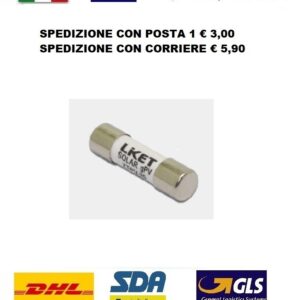 FUSIBILE FOTOVOLTAICO 10X38 GPV 10A 15A 20A 25A 1000V DC LIKET SPEDITO DA ITALIA