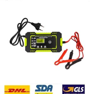 Caricabatteria Auto Moto 12V 6A Ricarica Portatile Batteria Mantenitore Carica