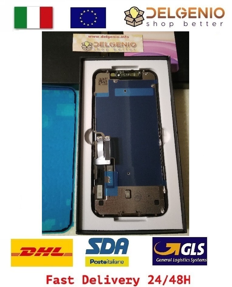 TOUCH SCREEN LCD DISPLAY RETINA COMPATIBILE PER APPLE IPHONE 11 VETRO NERO - immagine 2