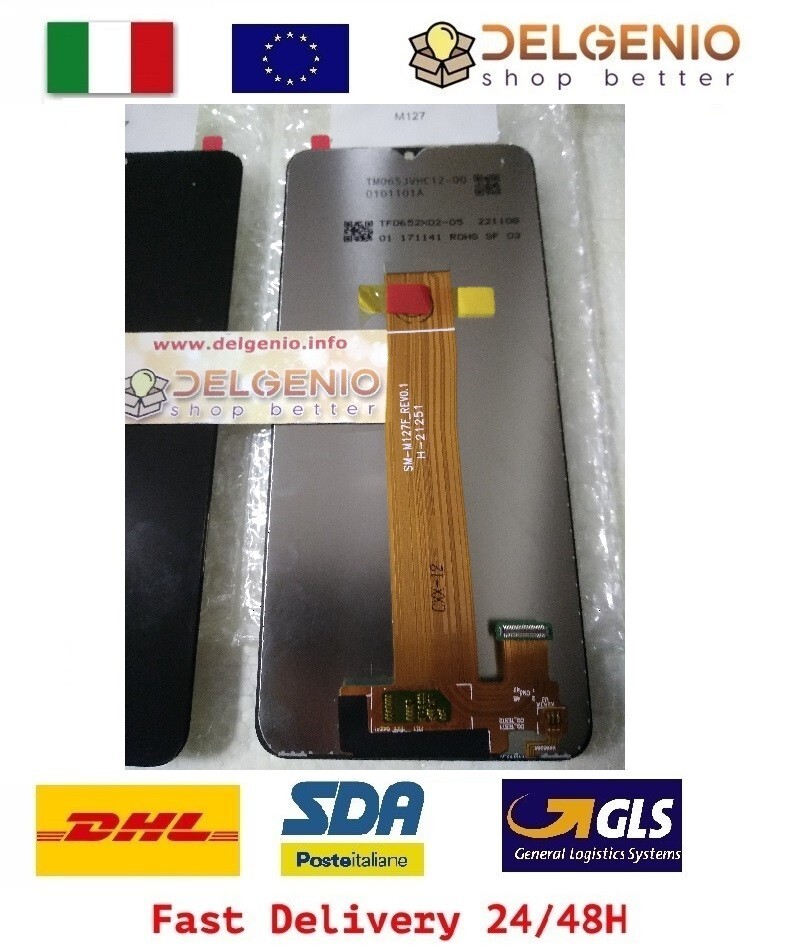 DISPLAY LCD ORIGINALE SAMSUNG GALAXY M12 2021 SM-M127 TOUCH SCREEN VETRO - immagine 2