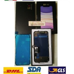 DISPLAY LCD OLED APPLE IPHONE 11 GX SCHERMO TOUCH SCREEN SCHERMO VETRO NERO