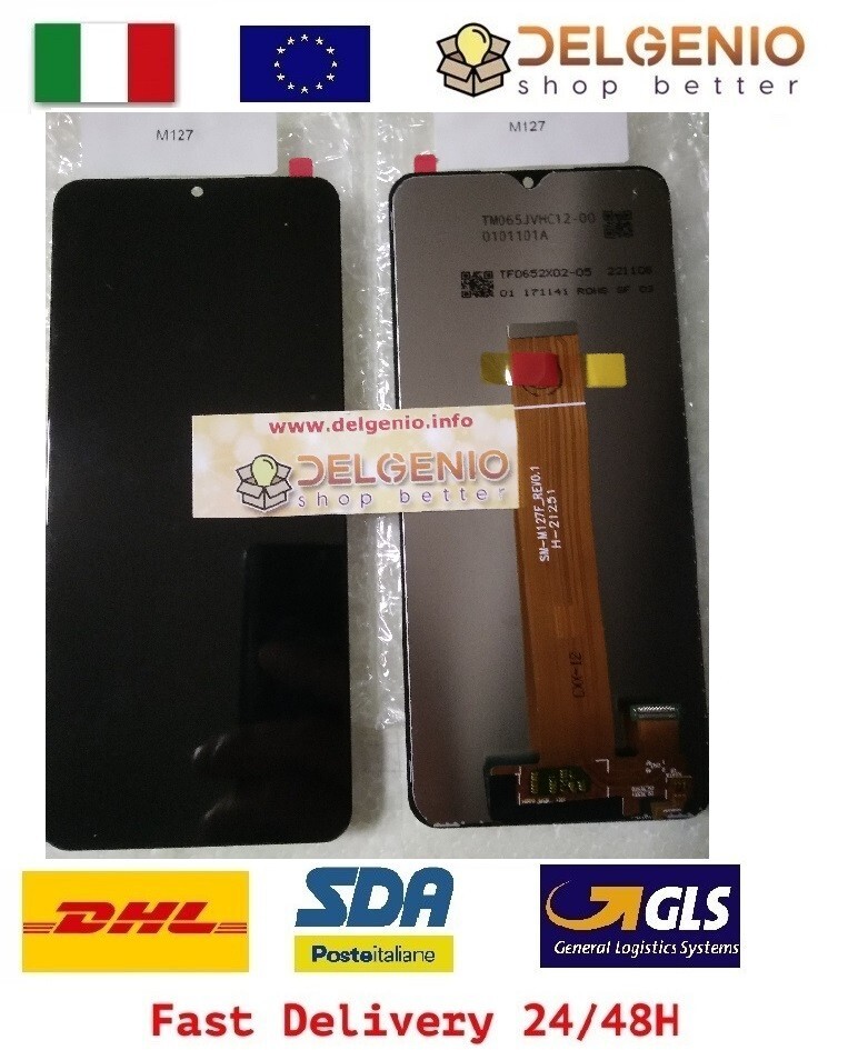 DISPLAY LCD ORIGINALE SAMSUNG GALAXY M12 2021 SM-M127 TOUCH SCREEN VETRO